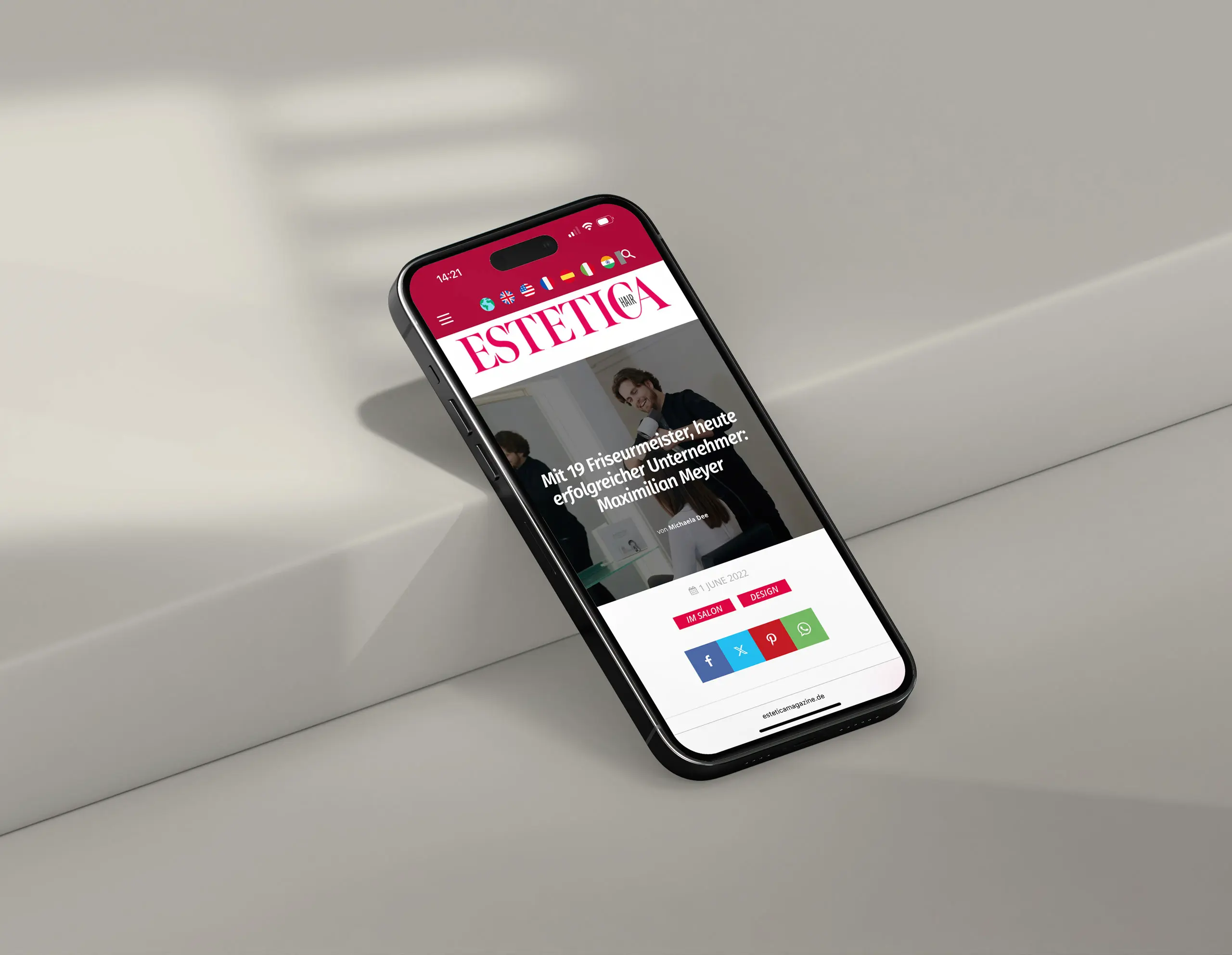 Maximilian Meyer Friseur Unterhaching Presse estetica Friseurunternehmer 2022 06 01