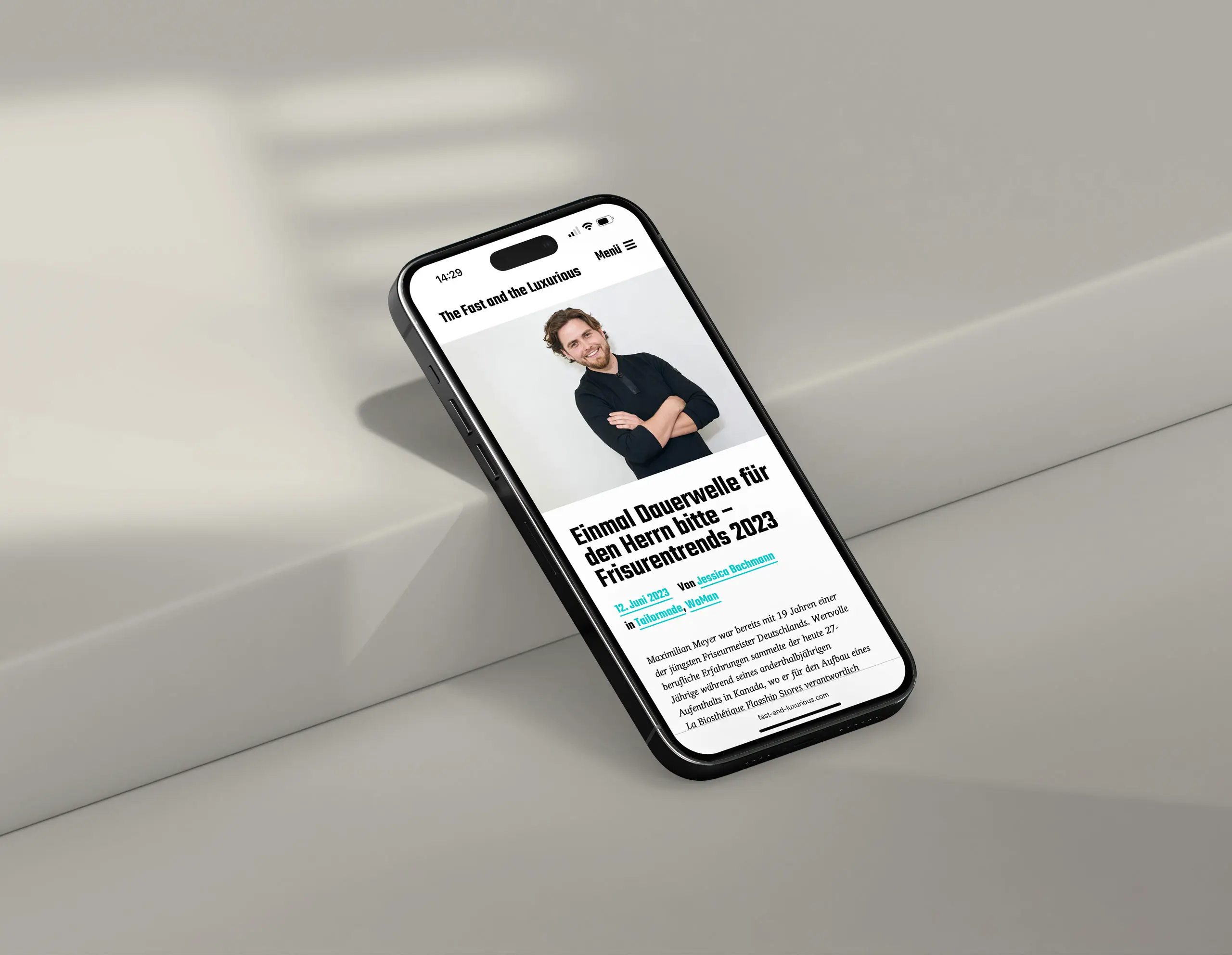 Maximilian Meyer Friseur Unterhaching Presse the fast and the luxurious Dauerwelle für Herren